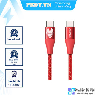 Cáp anker powerline+ ii usb-c to usb-c dài 0.9m marvel edition - a9547