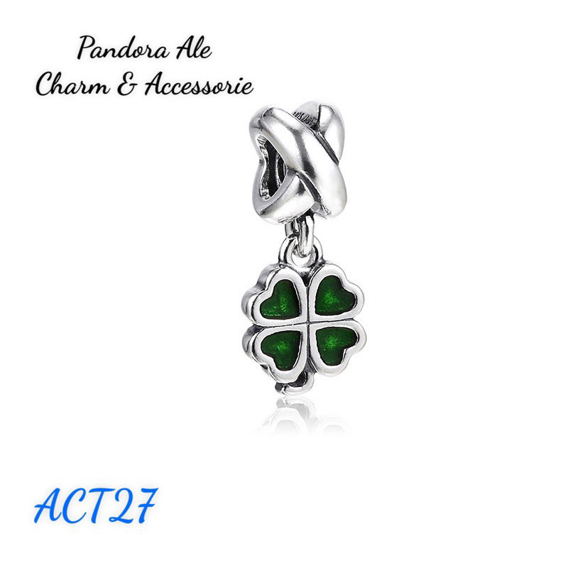 PAN ALE CHARM TREO CỎ 4 LÁ BẠC S925