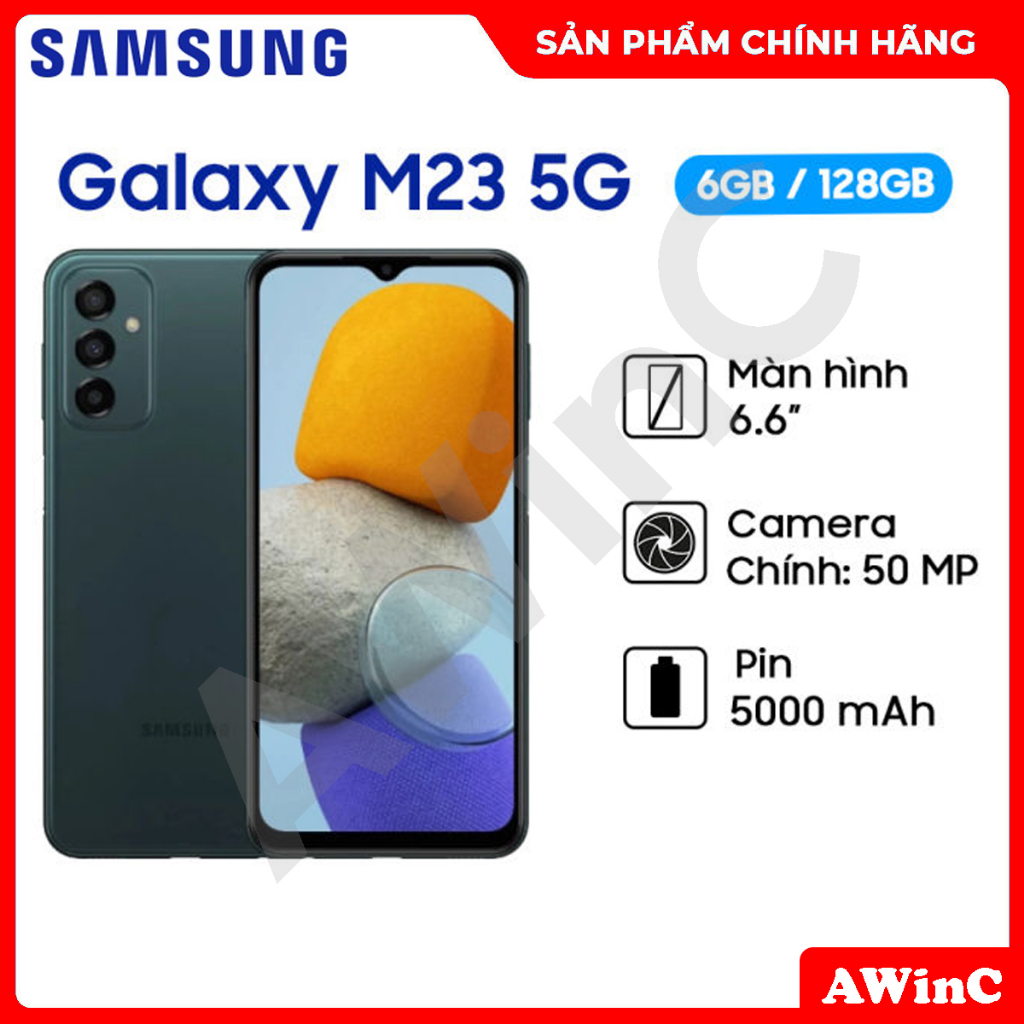 Điện Thoại Samsung Galaxy M23 5G (6GB/128GB) - Hàng Chính Hãng