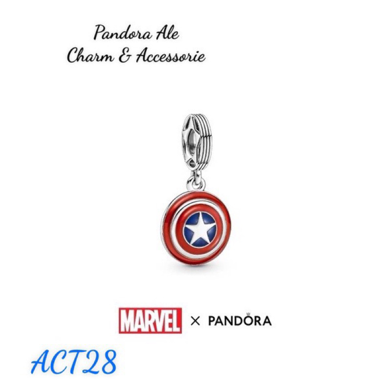 PAN ALE CHARM TREO MARVEL CHIẾC KHIÊN HUYỀN THOẠI BẠC S925