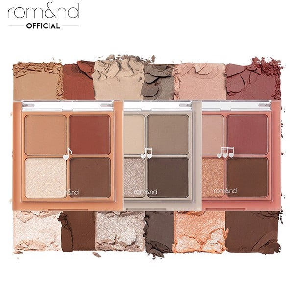 Bảng Phấn Mắt 4 Ô Màu Thời Thượng Romand Better Than Eyes 6.5g