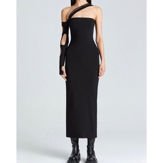 Váy đầm maxi cut-out ôm body dây chéo - SGGz