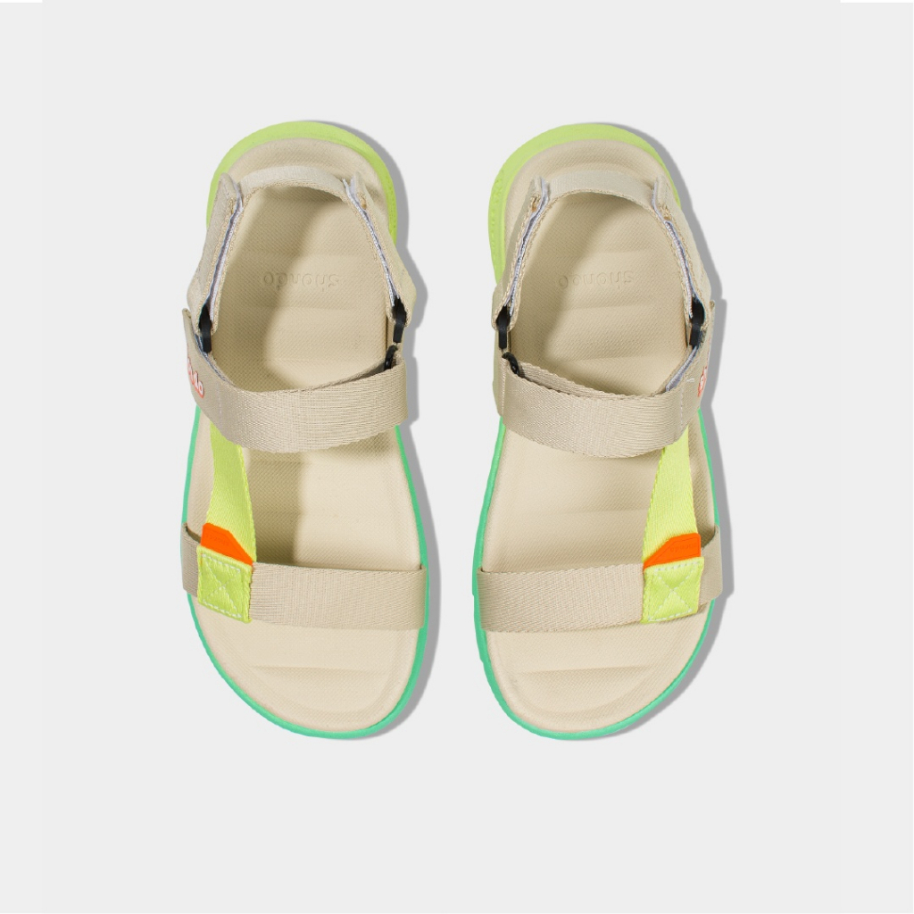 Giày Sandals Shondo F6S Ombre Quai Be Đế Xanh F6S4024