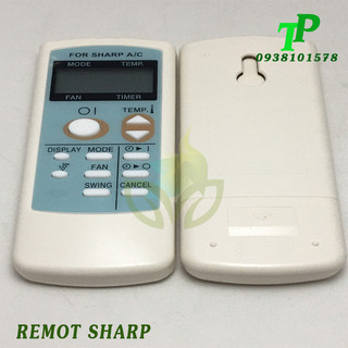 Điều Khiển Máy Lạnh-Remote Điều Hòa Sharp (Tặng Kèm Pin)