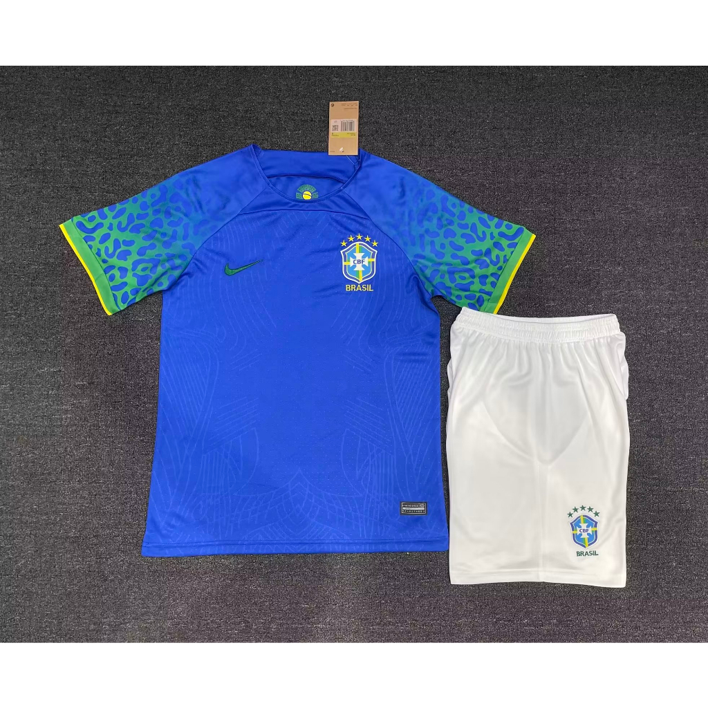 Bộ đá banh tuyển Brazil xanh hàng thái 2022/2023