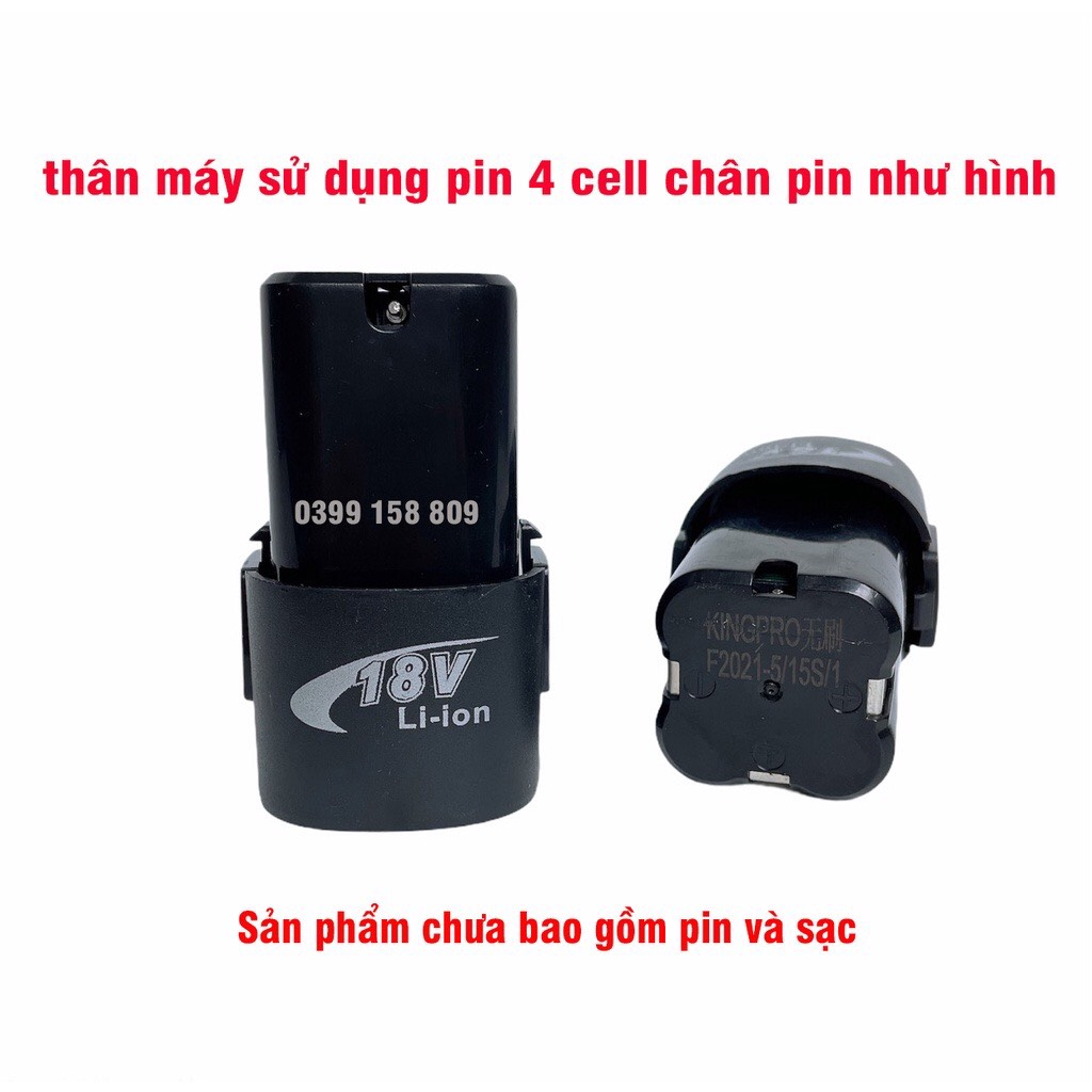 Máy chuyên vít 18V DRAMA D5318có cấp trượt không chổi than sử dụng pin