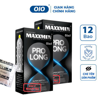 Combo 2 hộp bao cao su MAXXMEN PRO LONG siêu gân gai, siêu mỏng kéo dài thời gian quan hệ