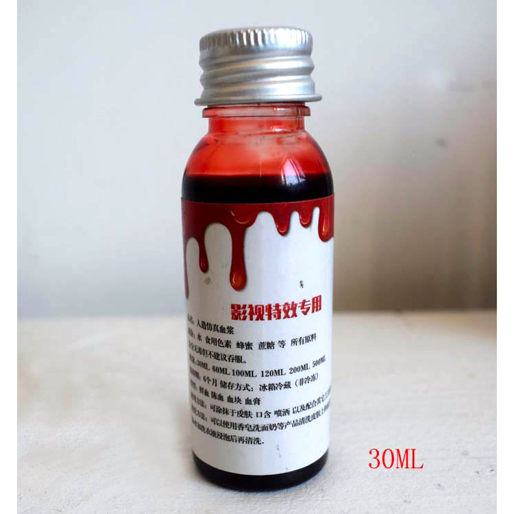 Máu Giả Hóa Trang Halloween 5/ 30 / 60 / 120ml  Phẩm màu Đỏ tươi Nguyên Liệu Làm Màu Slam Slime