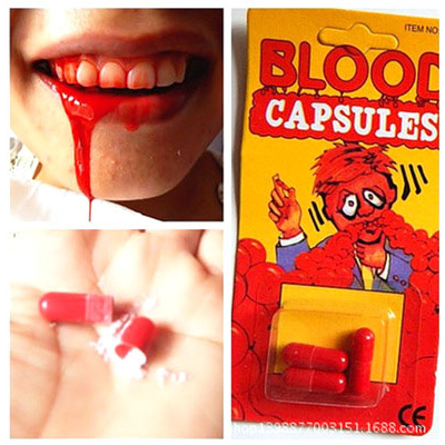 Bộ 36 Viên Thuốc Máu Giả Dùng Hóa Trang Ngày Halloween