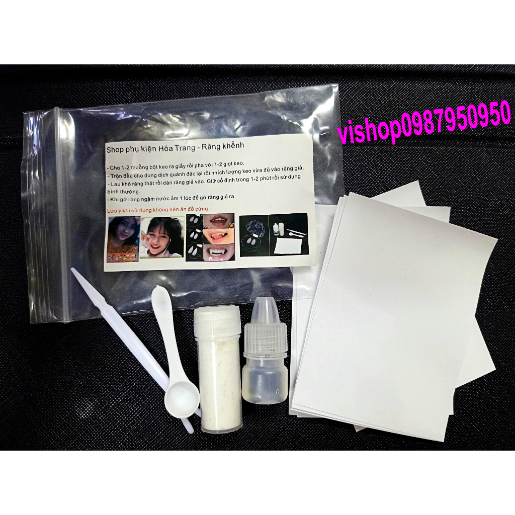 -KEO GẮN RĂNG NANH GIẢ- KEO DÁN RĂNG GIẢ-KEO GẮN RĂNG KHỂNH (hàng Việt Nam