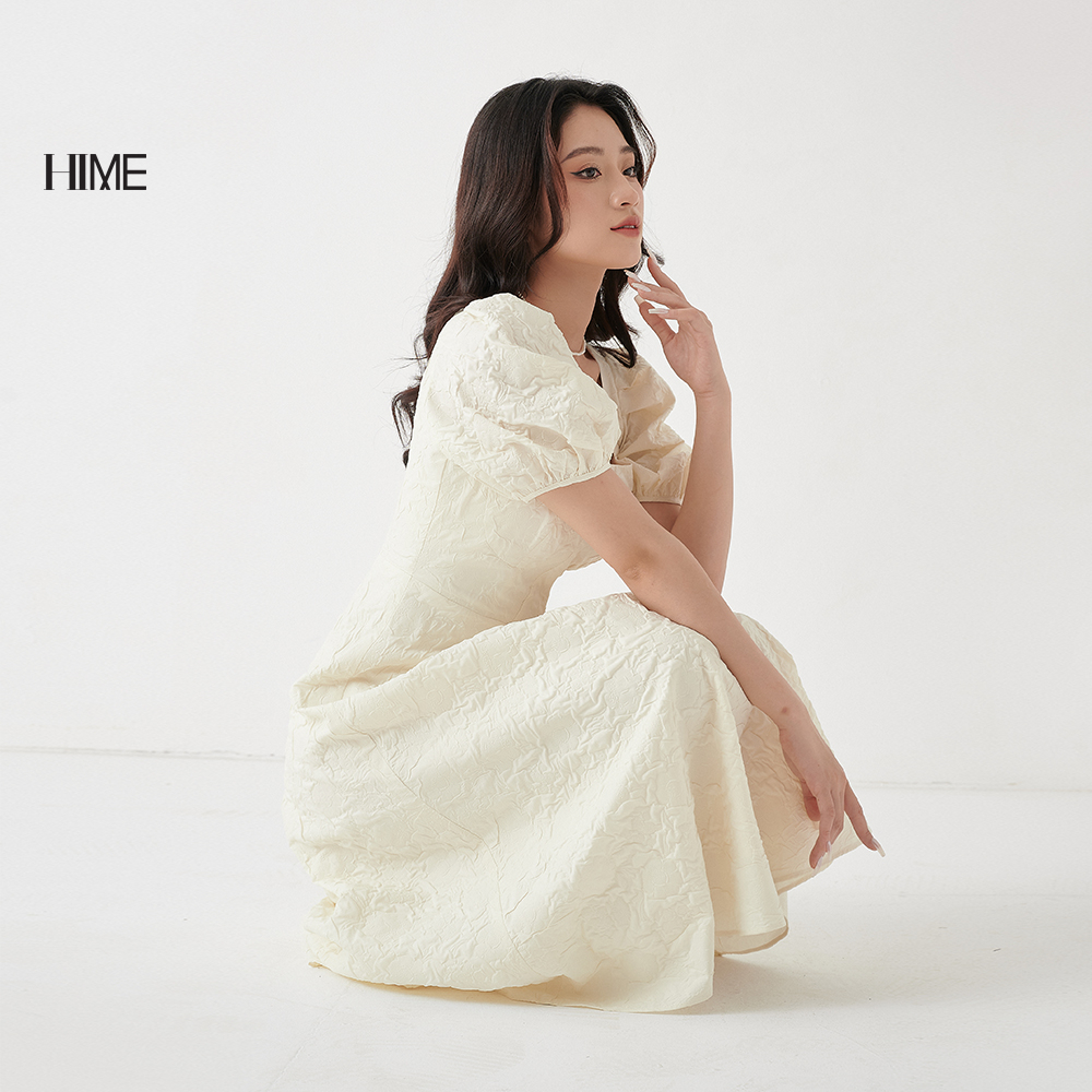 Váy midi cổ vuông HIME H148