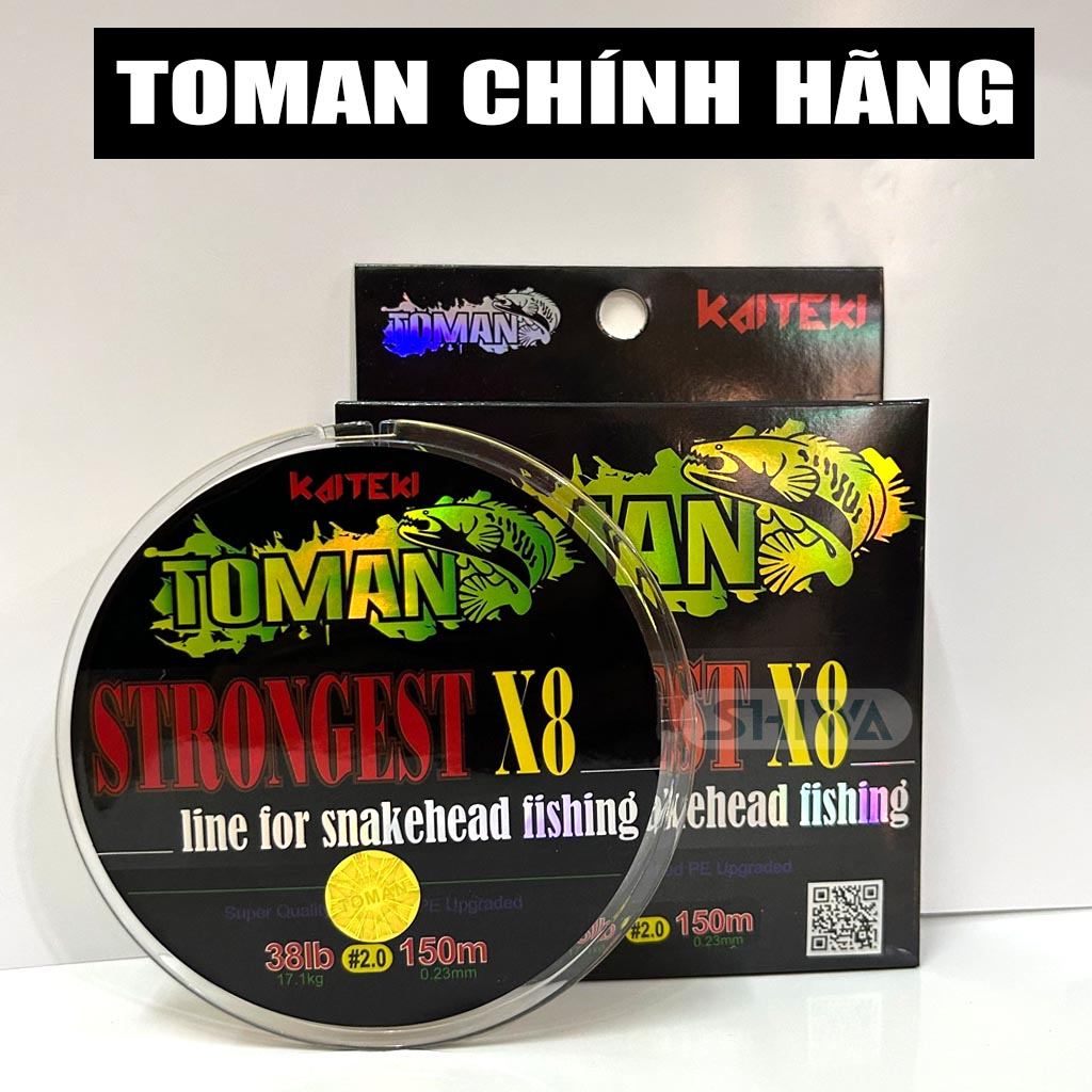 Dây Dù Câu Cá TOMAN X8 Strongest 150M Đủ Szie - Dù Câu Lure Siêu Bền Phụ Kiện Đồ Câu Shiwa