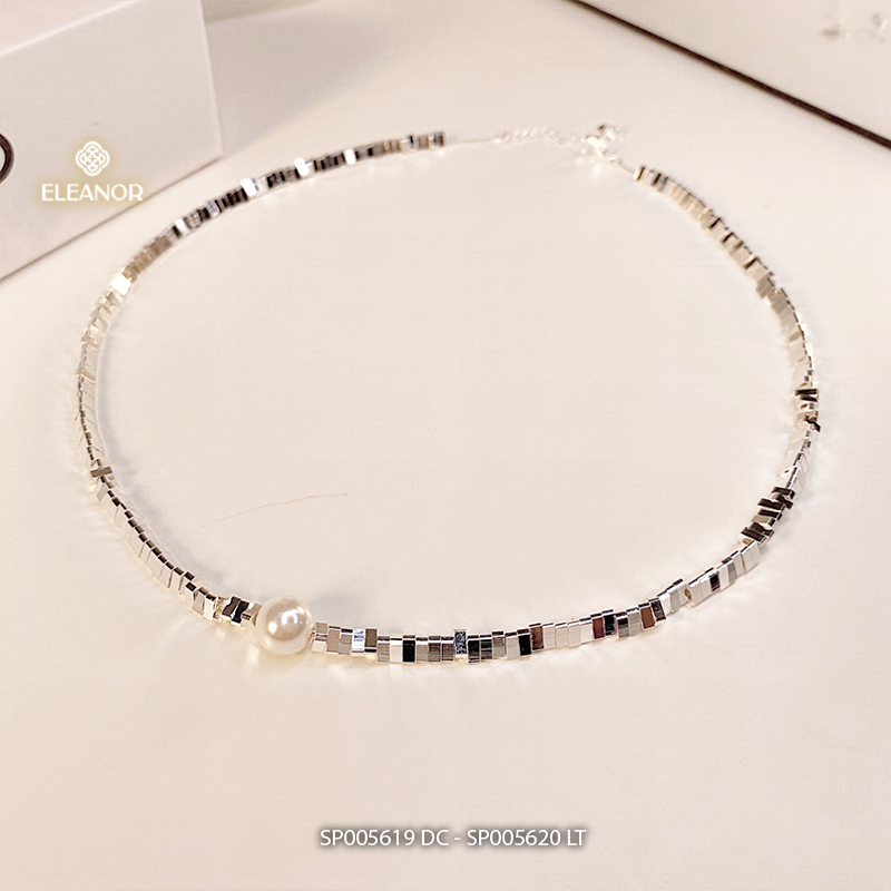 Dây chuyền lắc tay nữ Eleanor Accessories bộ trang sức đính ngọc trai nhân tạo phụ kiện trang sức 5619