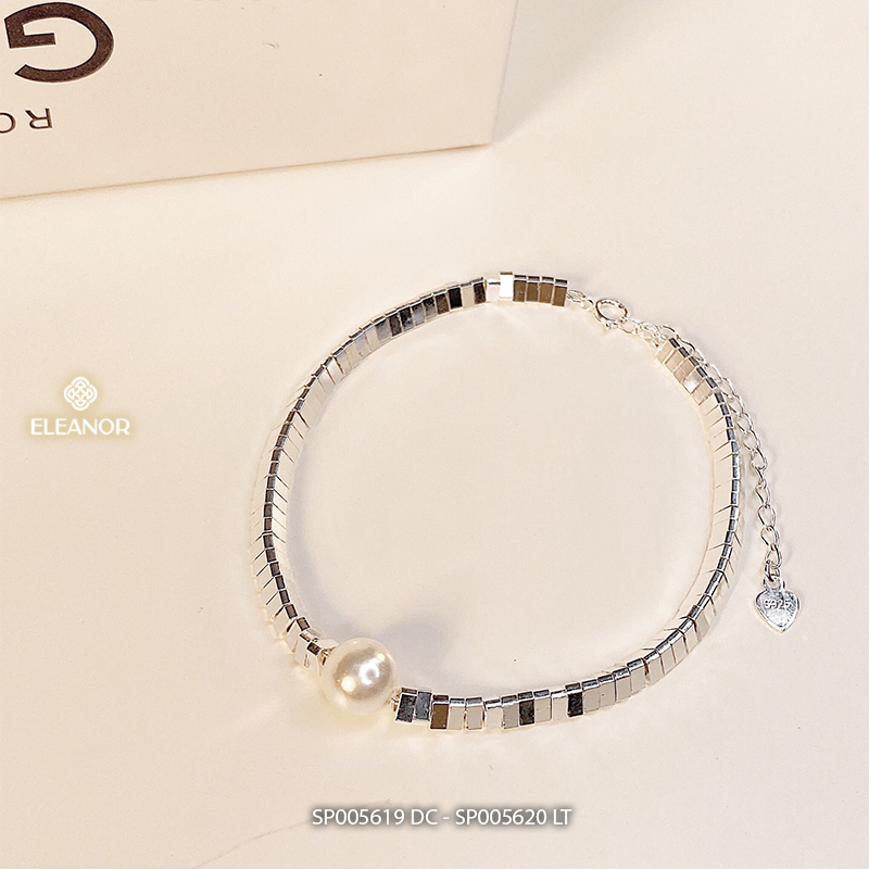 Dây chuyền lắc tay nữ Eleanor Accessories bộ trang sức đính ngọc trai nhân tạo phụ kiện trang sức 5619