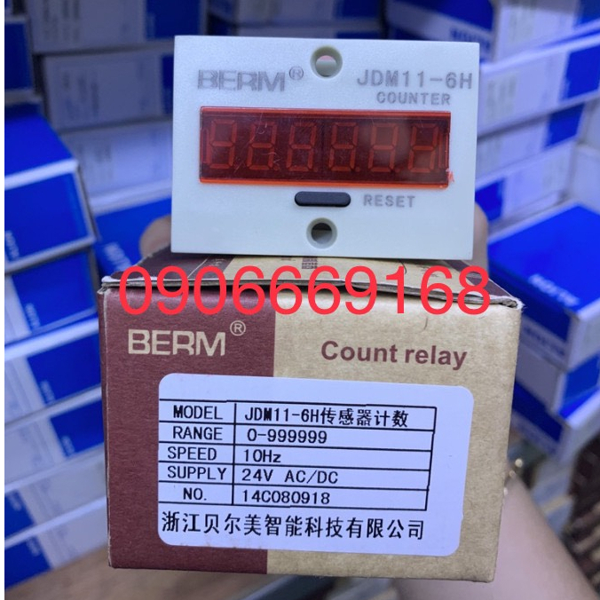 Bộ Đếm Counter JDM11-6H BERM - 24VDC/AC JDM11