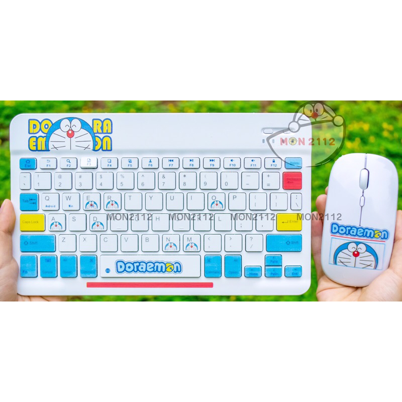 Bàn phím Doraemon Doremon mini bluetooth không dây/chuột không dây