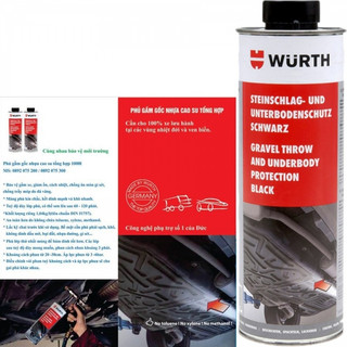 Sơn phủ gầm xe ô tô wurth 1 lít