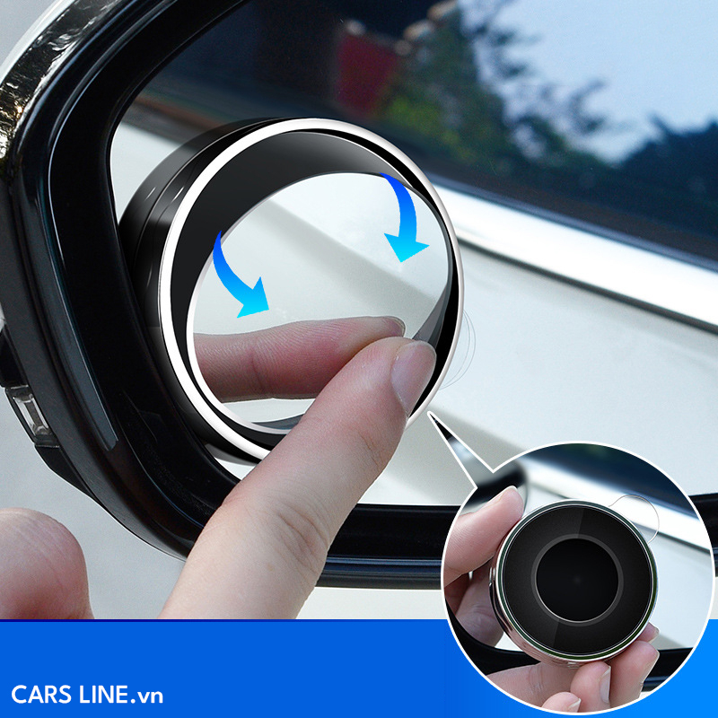 Gương cầu lồi mini xe hơi Ô tô cao cấp- gương cầu lồi góc nhìn điểm mù cho xe hơi Ô tô - gương cầu lồi xoay 360 độ