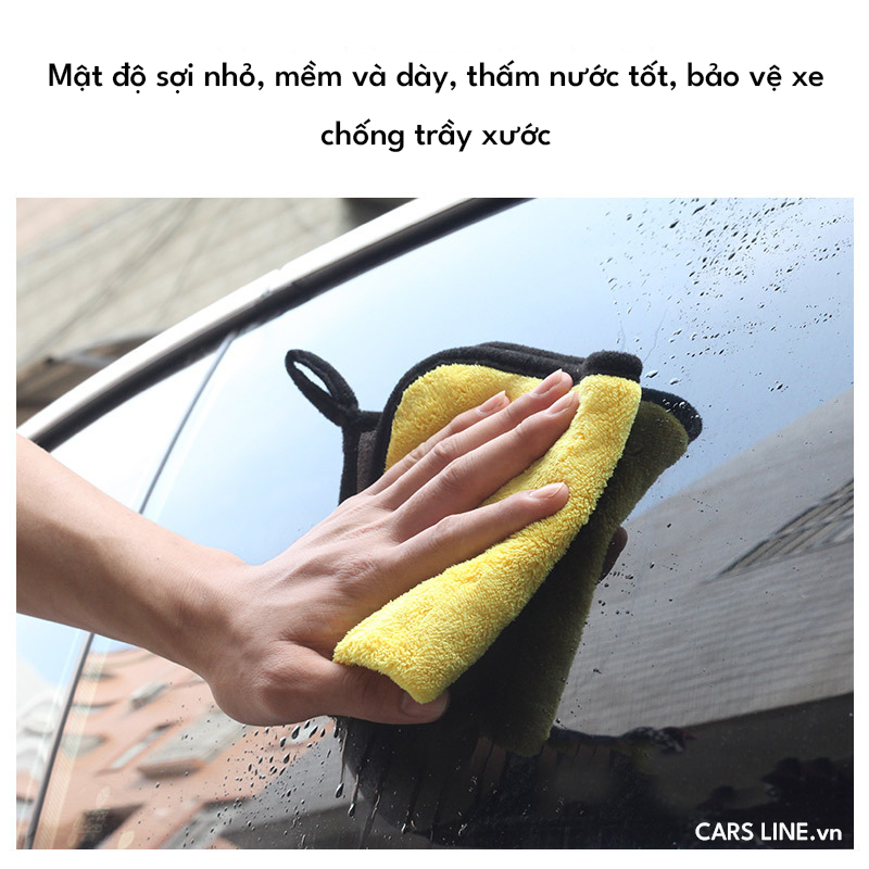 Khăn lau lông cừu lau xe hơi Ô tô- khăn lau chống xước xe hơi Ô tô- khăn lau đa năng thấm nước tốt
