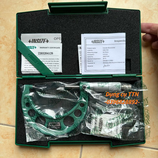 Panme đo ngoài cơ khí INSIZE 3203-75A - Bảo hành 12 tháng (50-75mm/0.01mm)