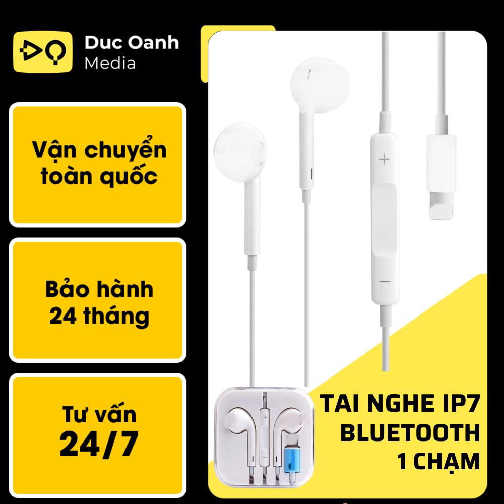 Tai nghe lightning nhét tai i phone có dây bluetooth 1 chạm kèm micro để chơi game nhạc ip6 7plus 11 12 promax 13pm