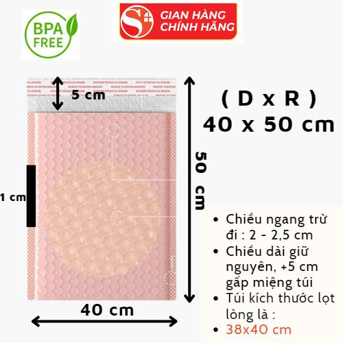 Túi Gói Hàng Niêm Phong Chống Sốc Túi Bóng Khí Chống Sốc, Chống Nước Đựng Phụ Kiện - Size Lớn