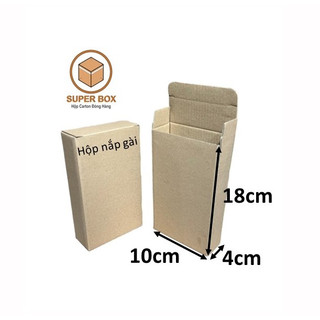 10x4x18 Combo 100 Hộp carton nắp gài đóng gói hàng.