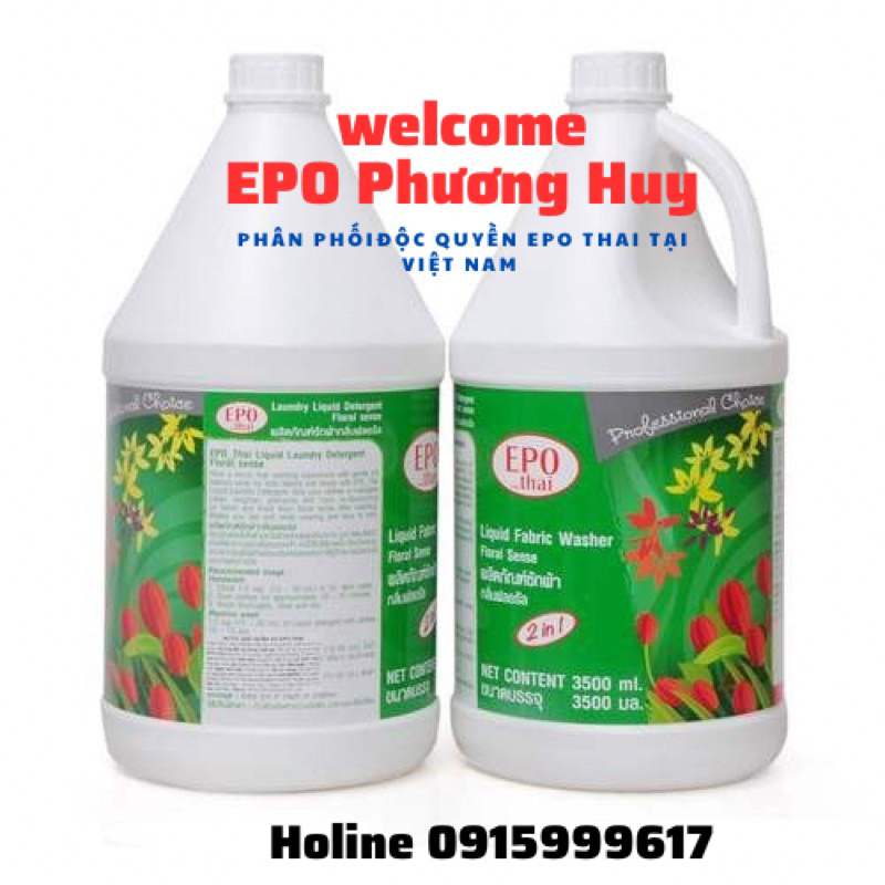 Nước giặt xả quần áo Epo 2 in 1 Thái Lan 3500ml (Shop hiện là phân phối độc quyền tại Việt Nam)