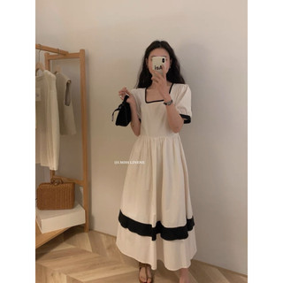 Váy thô viền cổ U baby xoè 60032 IMISS