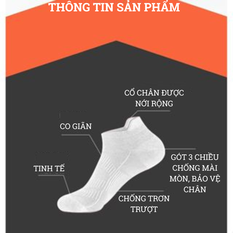 Tất Chạy Bộ Thể Thao RunYubo, Tất Chuyên Dụng Chạy Hàng Chính Hãng - Thoáng Khí Êm Chân