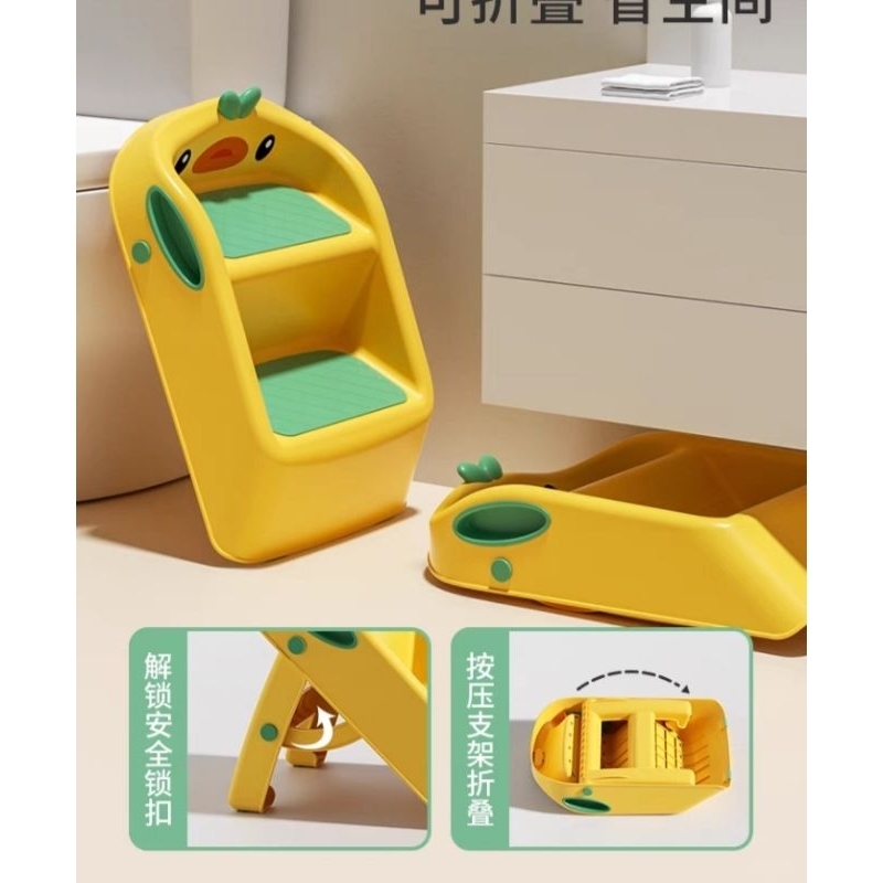 Ghế gấp gọn,Bệ bước chân trẻ em, thang rửa tay cho bé 1-3 tuổi