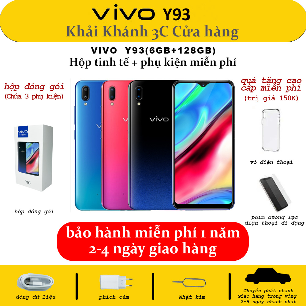 điện thoại Vivo Y93 (6GB+128GB) - 6.2 inch Màn hình giọt nước-pin tận 4030mah Xuất hiện tinh tế và hiệu suất mạnh mẽ
