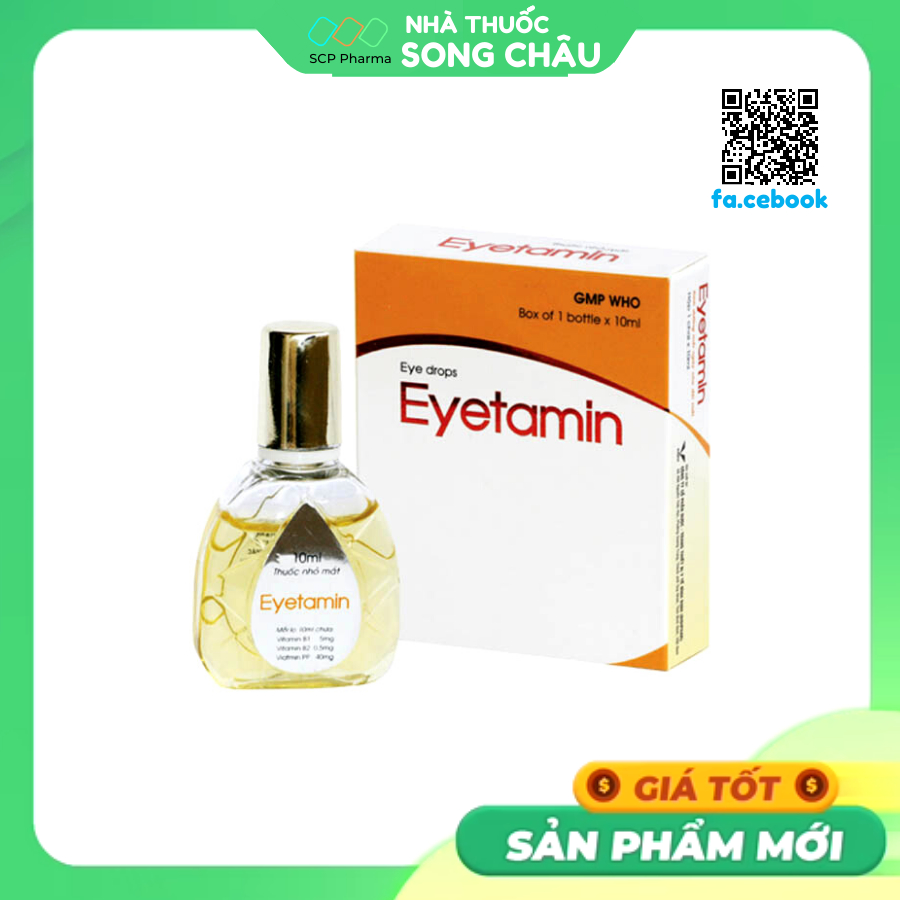 ✔️️️Nhỏ dưỡng mắt Eyetamin CT BidiPhar lọ 10ml