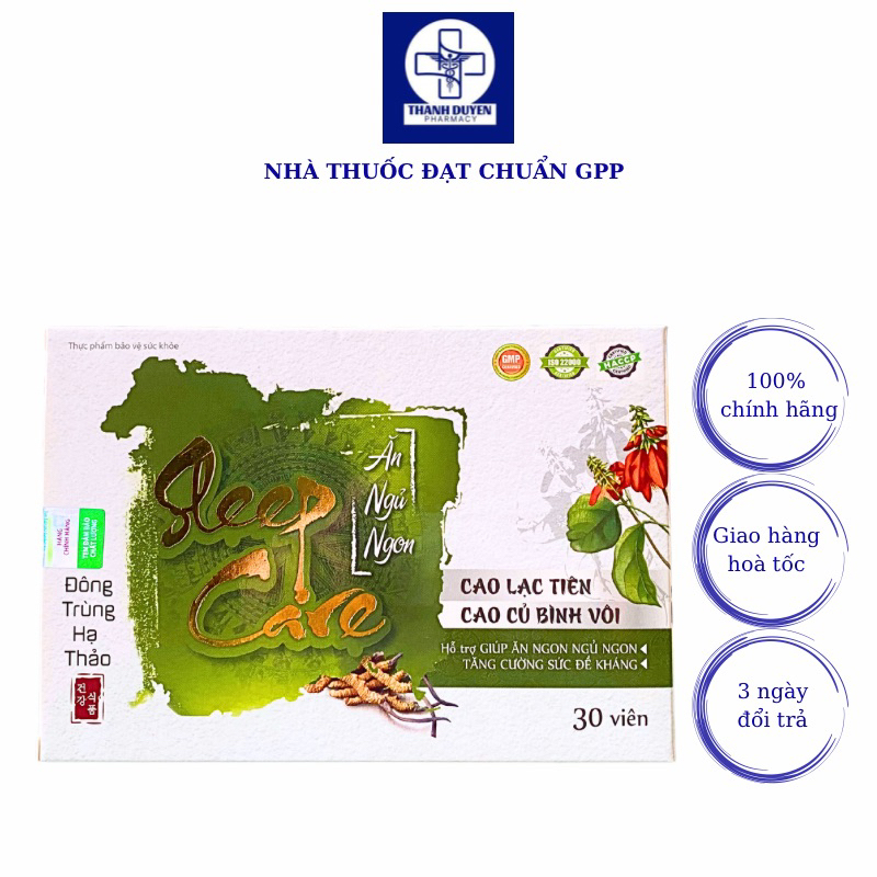 Viên uống ngủ ngon Sleep Care Giúp ăn ngon ngủ ngon, tăng cường đề kháng