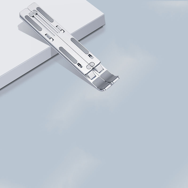 Kệ Laptop, Giá đỡ Laptop bằng hợp kim nhôm tản nhiệt Ráp bọc silicon chống xước, thiết kế chịu lực có thể gập gọn được