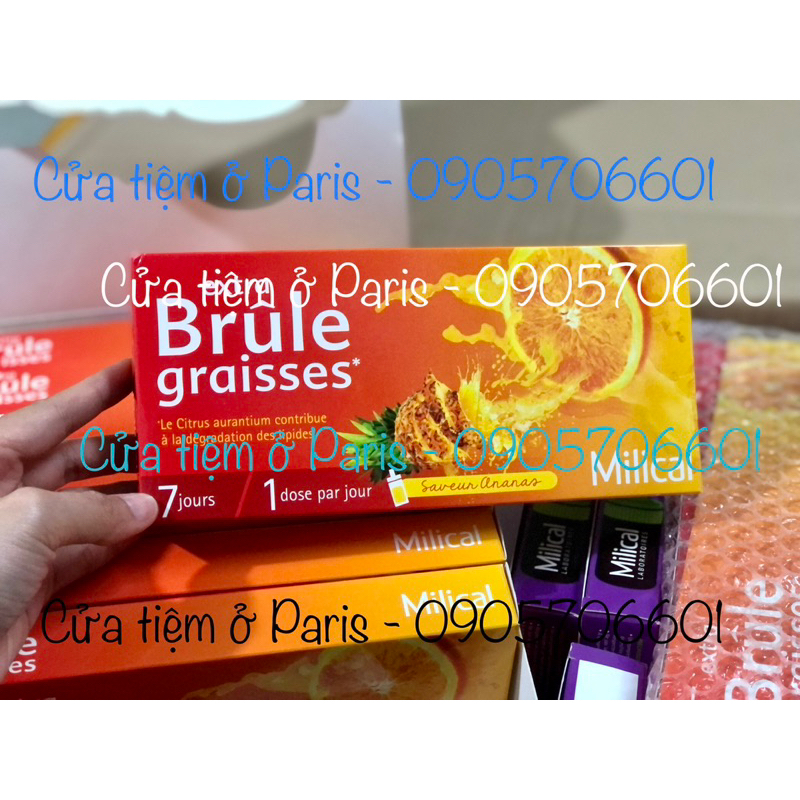 Detox - Hỗ trợ giảm cân 7 ngày cam dứa Milical Extra Brule Graisses