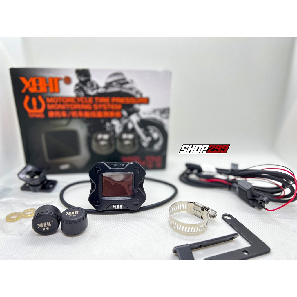 Đồng Hồ Cảm Biến Áp Suất Lốp XBHT, Tích Hợp Cổng Sạc USB & Đo Volt