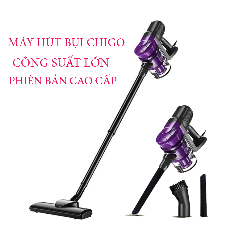Máy hút bụi cầm tay CHIGO công suất lớn, Máy hút bụi gia đình - Siêu Tiện Dụng, Siêu Mạnh, hộp chứa bụi lớn