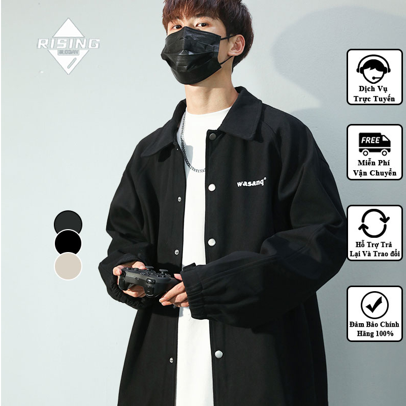áo khoác thể thao bomber áo khoác ngoài ao khoác nhẹ gió mỏng form rộng phong cách Hàn Quốc Thời Trang Xuân Thu