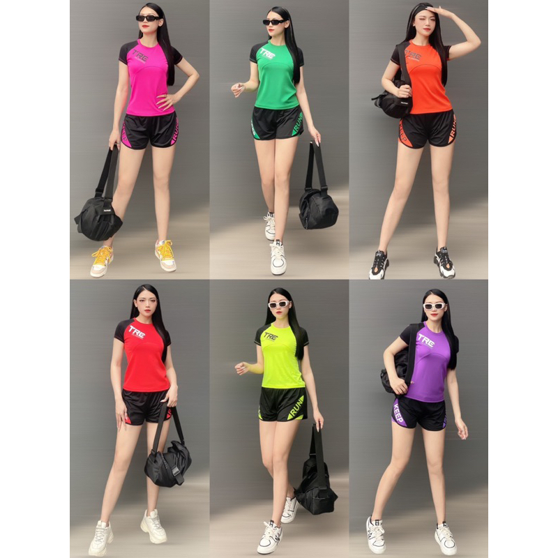Gym nữ cao cấp bộ tập gym nữ, bộ yoga nữ, chất vải dày dặn, thấm hút mồ hôi co giãn 4 chiều full màu