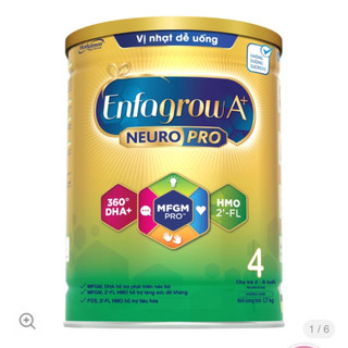 Sữa bột enfagrow a+ neuropro 4- fl hmo vị nhạt dễ uống – 1.7kg:2-6 tuổi