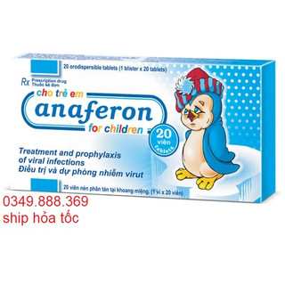 Anaferon hộp 20 viên tăng sức đề kháng nga cho trẻ em