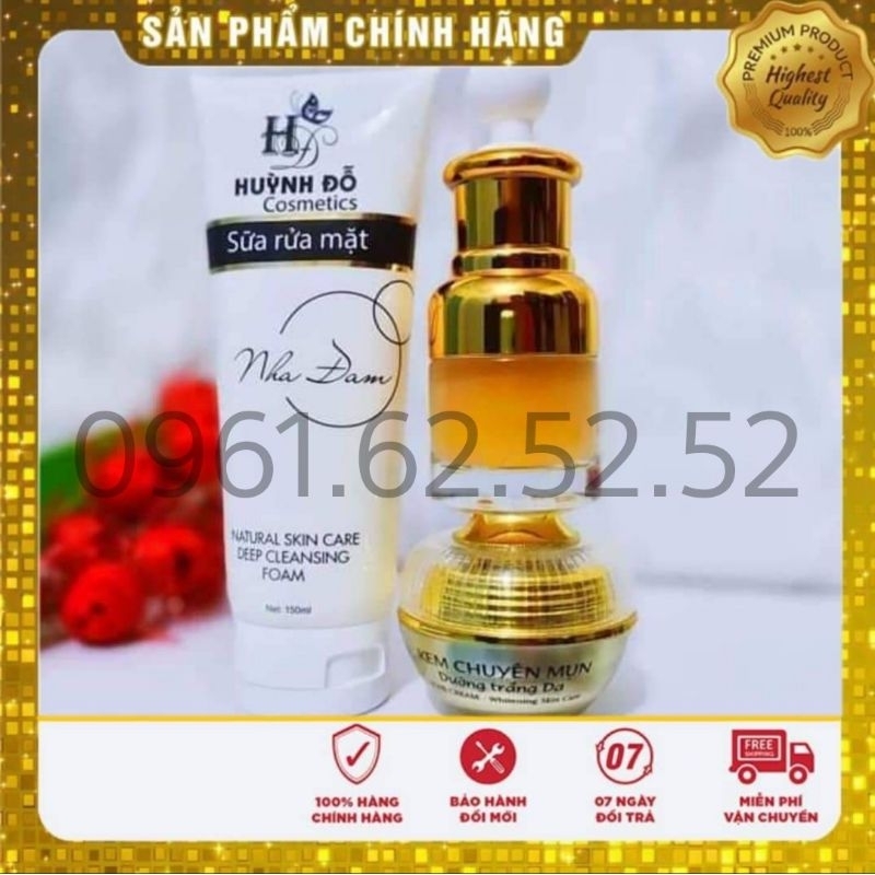 [ Kèm quà] Combo chuyên mụn Huỳnh Đỗ, sạch mụn hết thâm