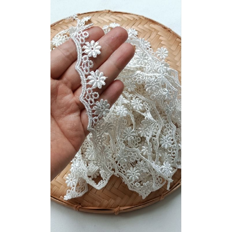 Ren chỉ bóng hình hoa mai bản 2cm