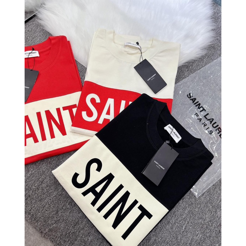 Áo thun Sain Laurent May phối hàng cao cấp loại 1 full bao bì tag & mác🛍️