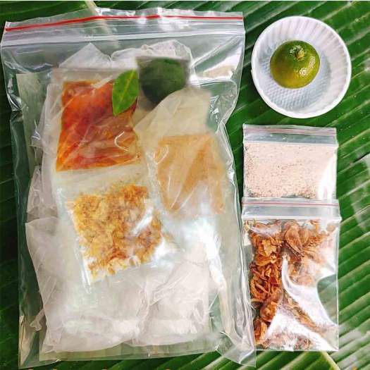 Bánh tráng phơi sương muối nhuyễn tắc hành phi sa tế - Ăn Vặt Ngon