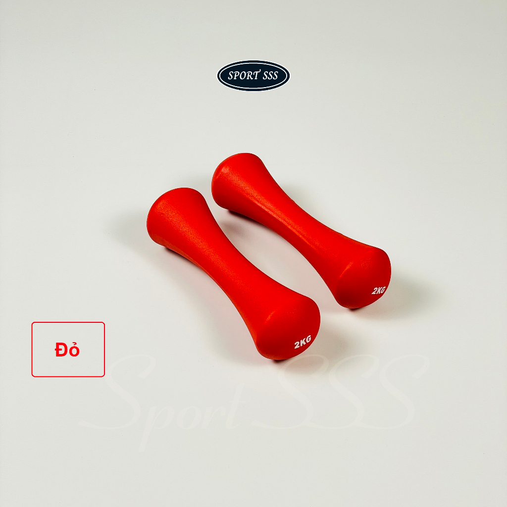 Tạ tay - Dumbbell 2kg -  Bọc cao su nhám - Nam , Nữ - thể lực - GYM - Yoga - Boxing cao cấp.