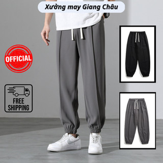 Quần jogger nam tuyết mưa ống rộng bo gấu - chất liệu thun co dãn & thoáng mát