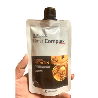 Mặt nạ dưỡng tóc Keratin Lavox Nano Complex 150ml Giúp Sáng Bóng tóc nhuộm, Phục hồi tóc hư tổn