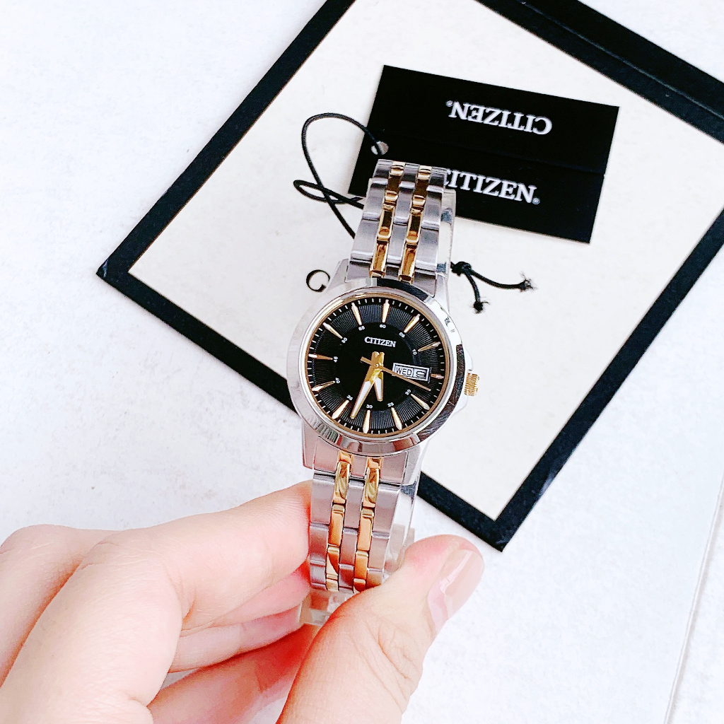 Đồng hồ nữ dây thép Citizen Quartz EQ0608 55E